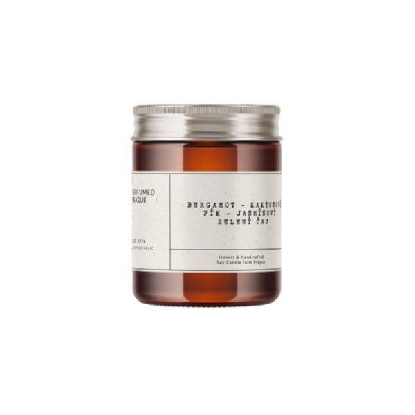 Ароматна свещ от соев восък време на горене 40 час #46 Bergamot, Jasmine, Opuncia – Perfumed Prague-image-3
