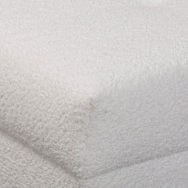 Табуретка от бял плат букле Ariella – Ropez-image-1