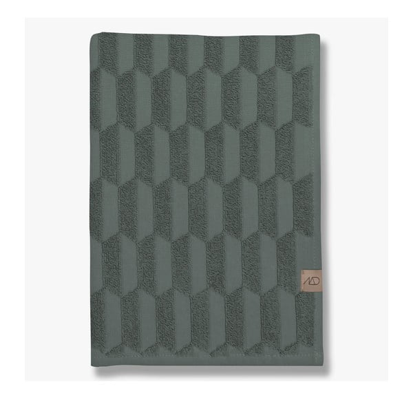 Тъмнозелени памучни кърпи в комплект от 2 броя 35x55 cm Geo - Mette Ditmer Denmark