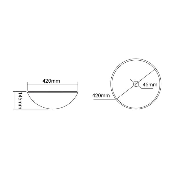 Стъклена кръгла мивка ø 42 cm Puketa – Sapho-image-4