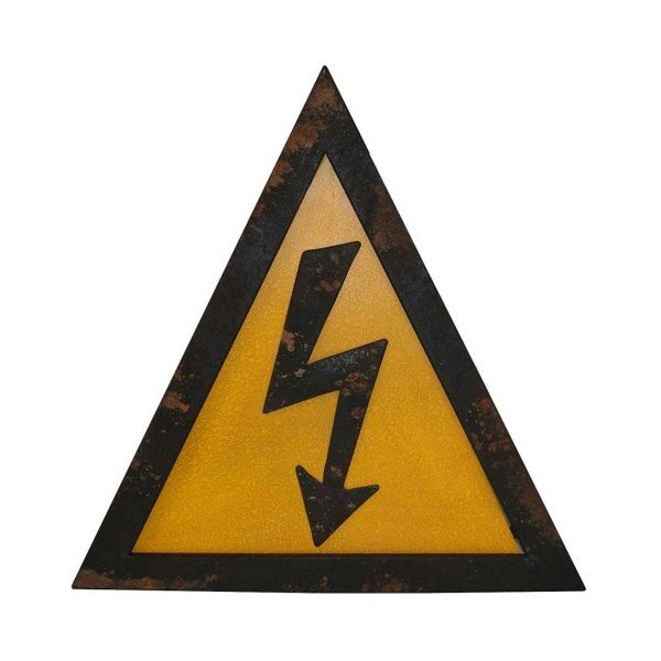 Kovová nástěnná cedule Antic Line Electricite