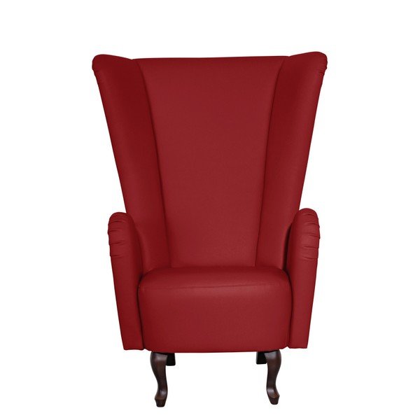 Červené křeslo z imitace kůže Max Winzer Aurora-image-1