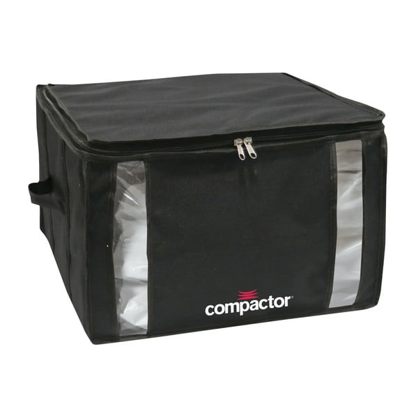 Černý úložný box s vakuovým obalem Compactor Black Edition, objem 125 l