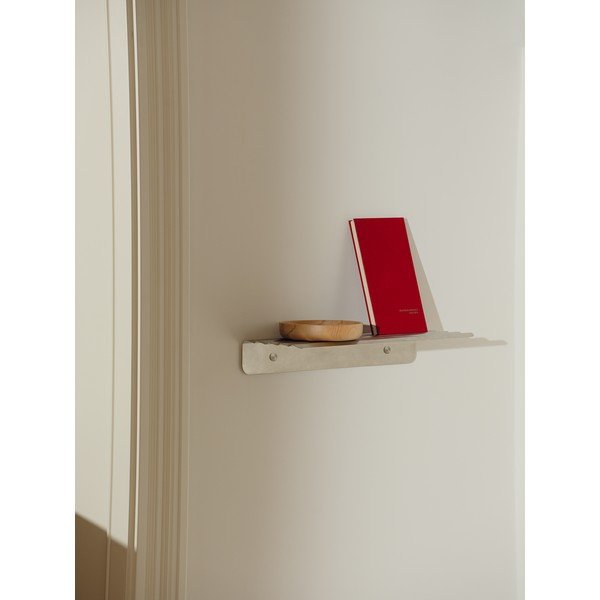 Метален стенен рафт в сребрист цвят 50 cm Olbi – noo.ma-image-1