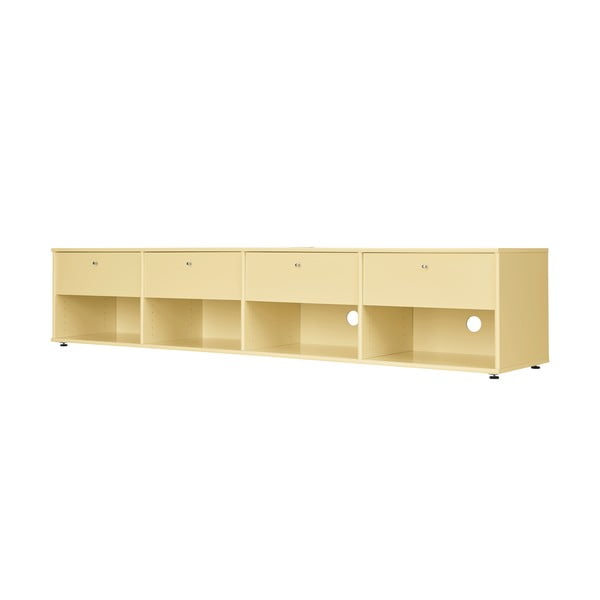 Светложълта маса за телевизор 214x45 cm Mistral – Hammel Furniture-image-1