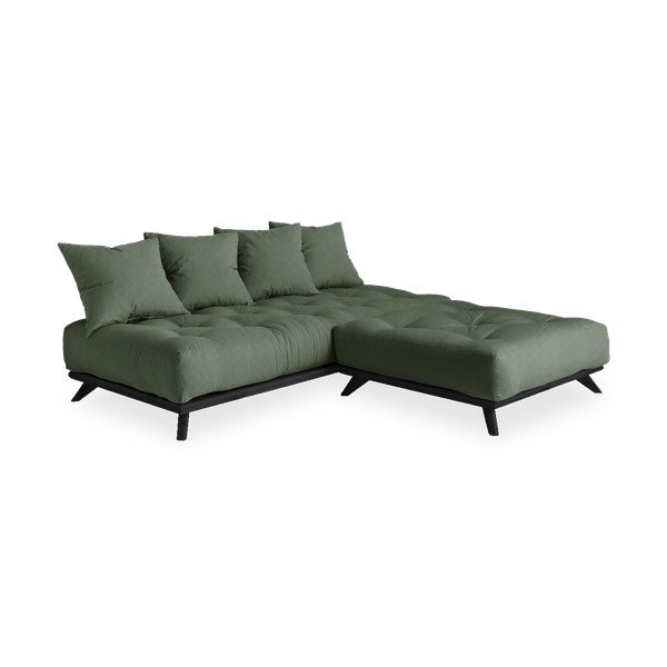 Диван Senza черен/маслиненозелен - Karup Design-image-3