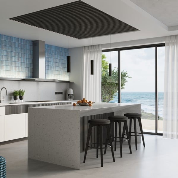 Черно висящо осветително тяло Gleam – Sollux-image-1