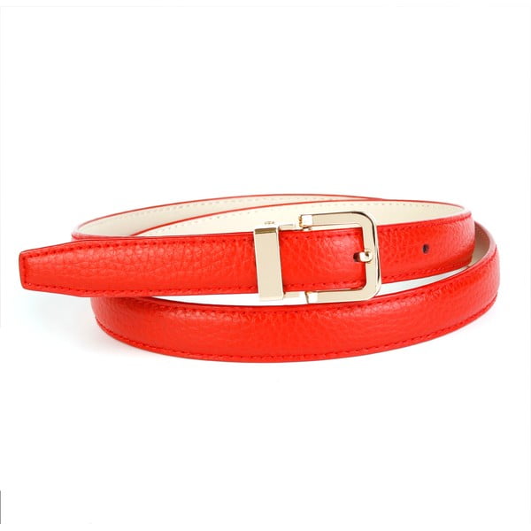 Dámský kožený pásek 44T60 Red, 90 cm