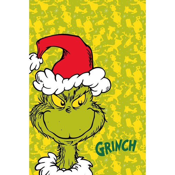 Зелено бебешко одеяло от флийс 100x150 cm Grinch – Jerry Fabrics