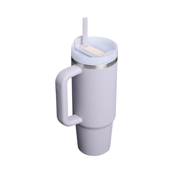 Термос със сламка от неръждаема стомана в цвят лавандула 890 ml Quencher H2.O FlowState™ Tumbler Purple Dust – Stanley-image-2