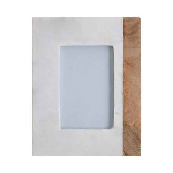 Каменна рамка в бял и естествен цвят 18x23 cm Sena - Premier Housewares-image-2