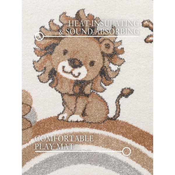 Кремав детски килим ø160 cm Roar like a Lion – Villeroy&Boch-image-2