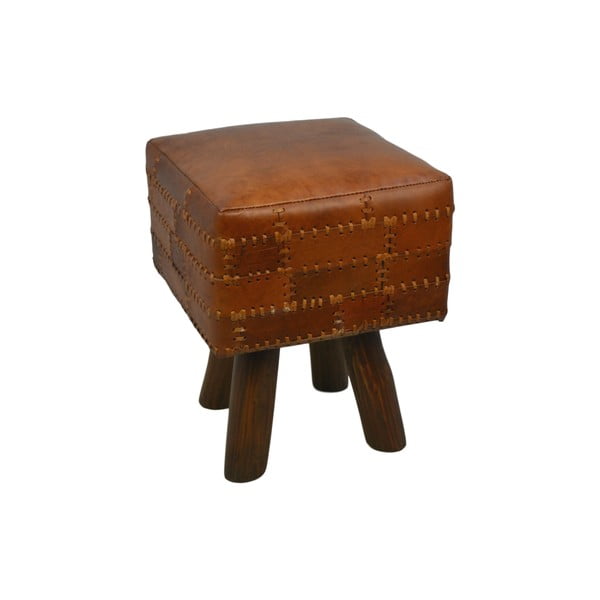 Art of Nature Табуретка от кравешка кожа Vintage Cognac, 33 x 45 cm - HSM collection