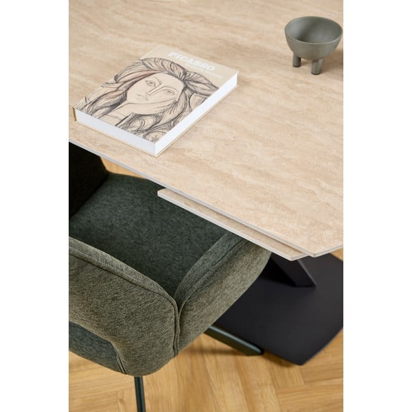 Тъмнозелен трапезен стол с подлакътници Graham – Actona-image-3