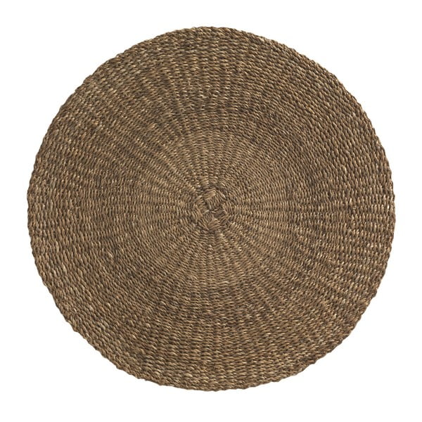Кафяв килим от морски водорасли Rustico , ⌀ 100 cm Natural - Geese