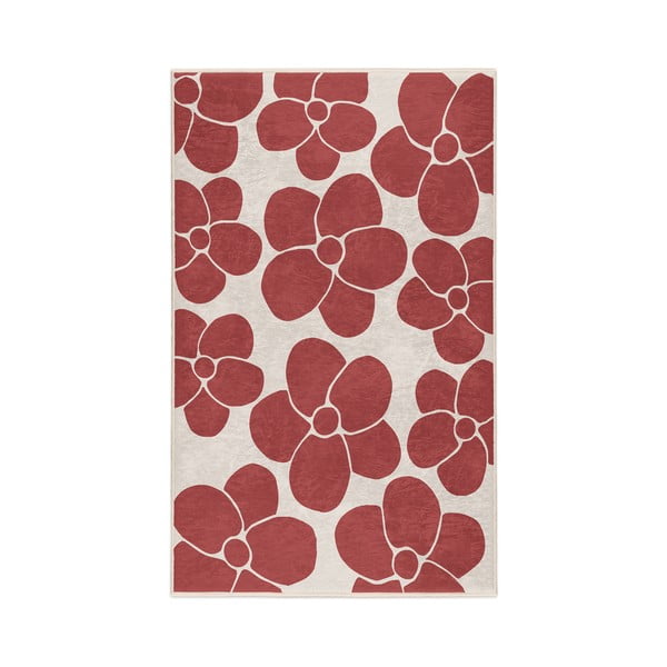 Червен  килим подходящ за пране 120x180 cm Red Meadow – Mila Home