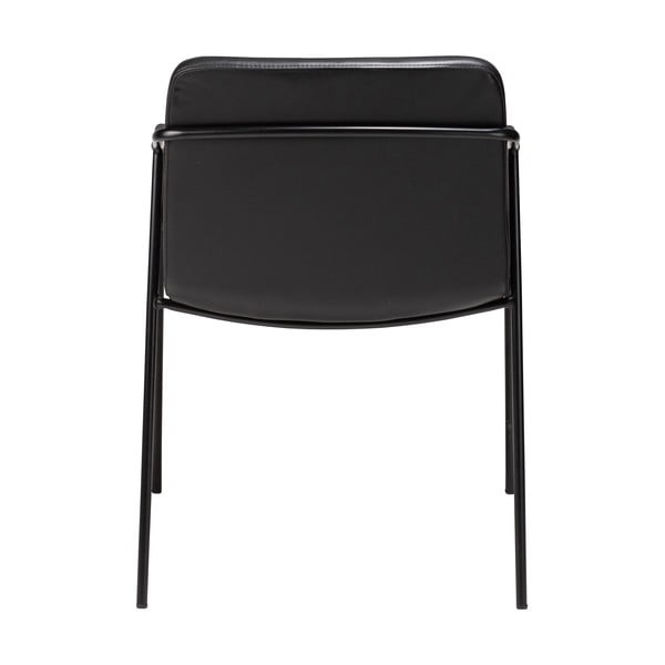 Стол за хранене от черна изкуствена кожа Boto - DAN-FORM Denmark-image-4