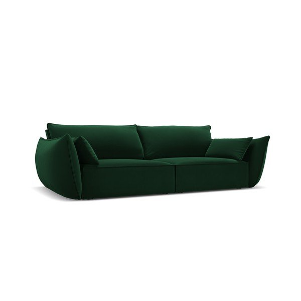 Тъмнозелен кадифен диван 208 cm Vanda – Mazzini Sofas-image-2