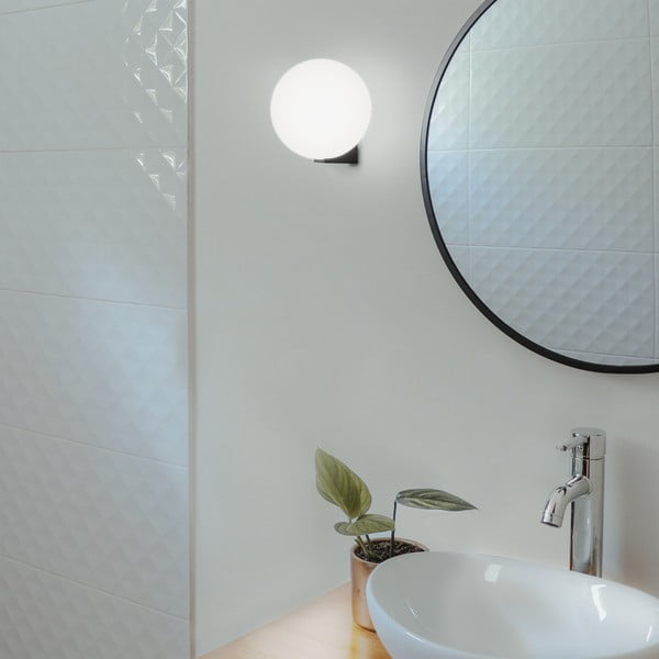 Черна стенна лампа , ø 15 cm Obi - SULION-image-1