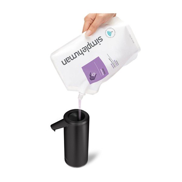 Матово-черен безконтактен стоманен дозатор за сапун 266 ml - simplehuman-image-2