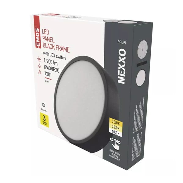Матово черно LED осветление за таван Nexxo - EMOS-image-1