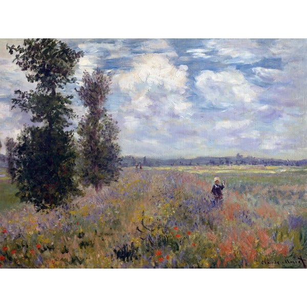 Obraz Claude Monet - Poppy Fields near Argenteuil, 60x45 cm