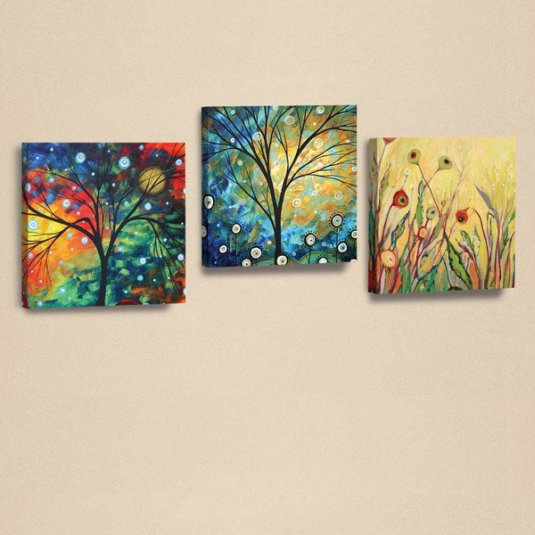 Декоративна картина от няколко части, 33 x 33 cm - Evila Originals-image-1