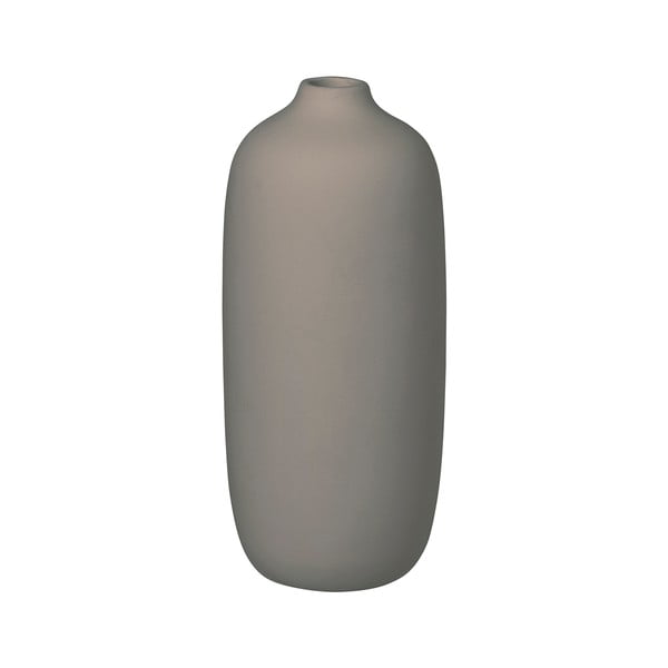 Сива керамична ваза, височина 18 cm Ceola - Blomus