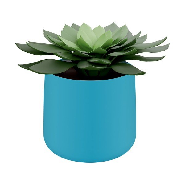 Синя керамична саксия Cosy - Leitz-image-2