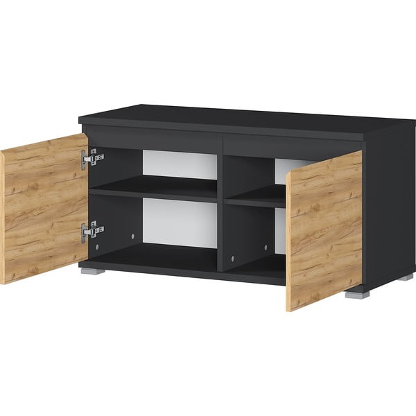 Шкаф за обувки в дъбов декор с пейка Lissabon - Germania-image-3