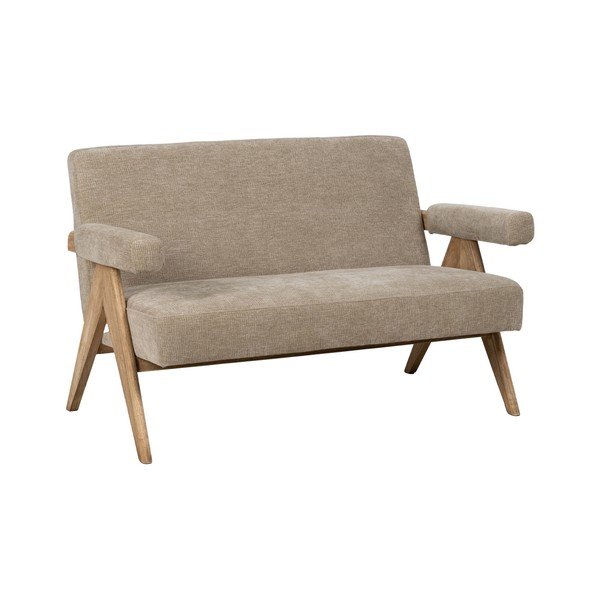 Бежов шенилов диван 134 cm Rest – Ixia-image-2