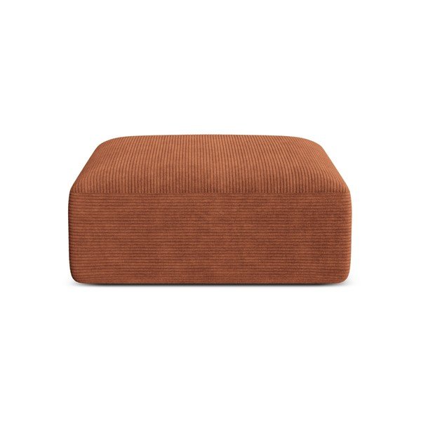 Теракотена табуретка  от рипсено кадифе Campi – Cosmopolitan Design-image-1