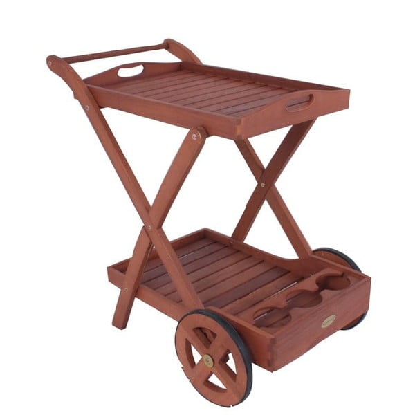 Градинска количка за сервиране, изработена от евкалиптово дърво ADDU Toledo - Garden Pleasure