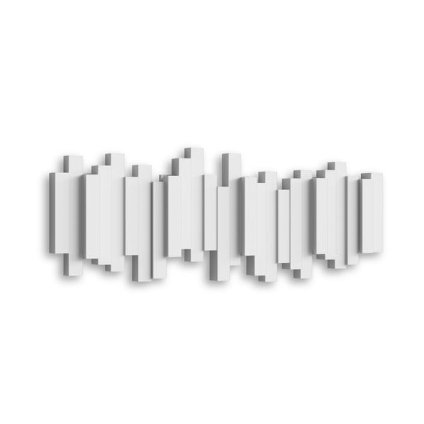 Бяла пластмасова закачалка за стена Sticks - Umbra-image-3