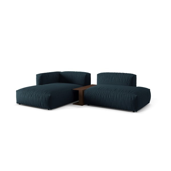 Тъмносин модулен ъглов диван (ляв ъгъл) Martina – Micadoni Home-image-1