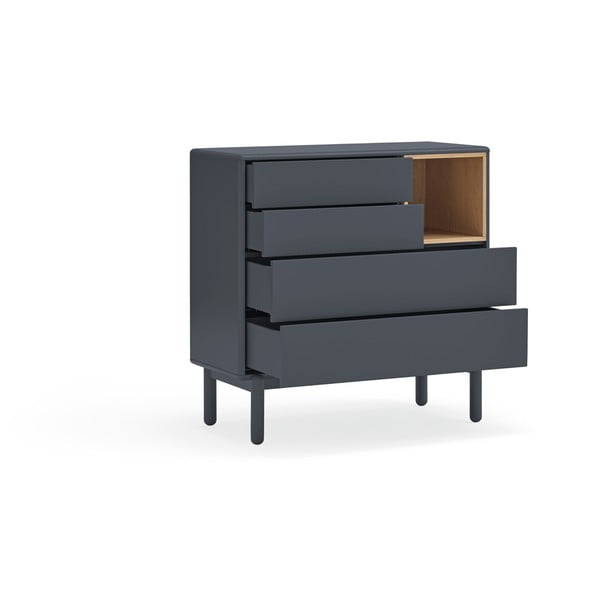 Тъмно сив нисък скрин 90x90 cm Corvo - Teulat-image-4