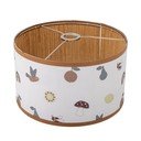 Бял/кафяв детски абажур с текстилен абажур ø 34 cm Agnes – Bloomingville Mini