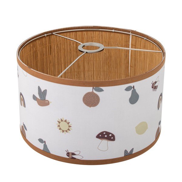 Бял/кафяв детски абажур с текстилен абажур ø 34 cm Agnes – Bloomingville Mini
