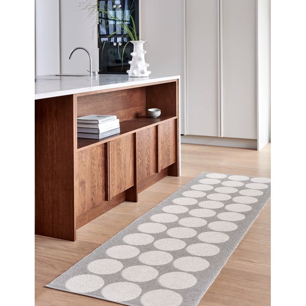 Бежова и кремава пътека за открито и закрито 70x160 cm Hugo Linen Vanilla – Pappelina-image-1