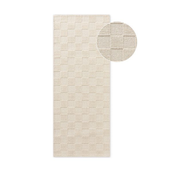 Кремава ръчно изработена вълнена пътека 80x200 cm Scala – Villeroy&Boch