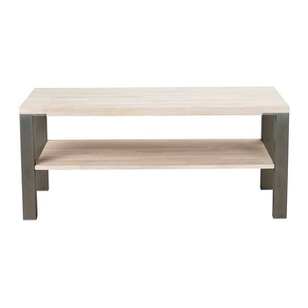 Dubový konferenční stolek s ocelovými nohami Folke Typhon, délka 120 cm-image-2