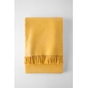 Жълто одеяло със съдържание на памук Basics, 140 x 180 cm Plain - Euromant