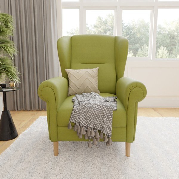 Зелено кресло крило Swan – Ropez-image-1