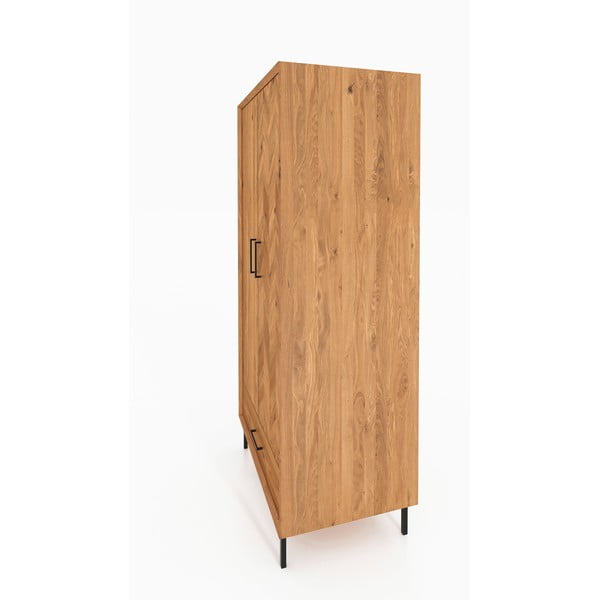 Гардероб от дъбова дървесина в естествен цвят 97x196 cm Abies - The Beds-image-3