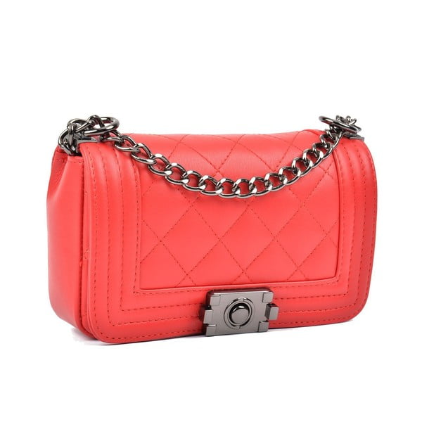 Червена кожена торбичка Mari - Isabella Rhea-image-2