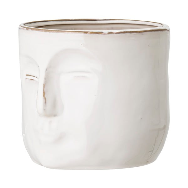 Бяла теракотена саксия , височина 15,5 см Ignacia - Bloomingville-image-4