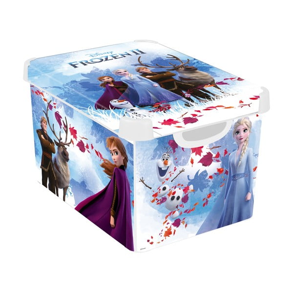 Детска кутия за съхранение с капак Frozen, 22 л Stockholm - Curver