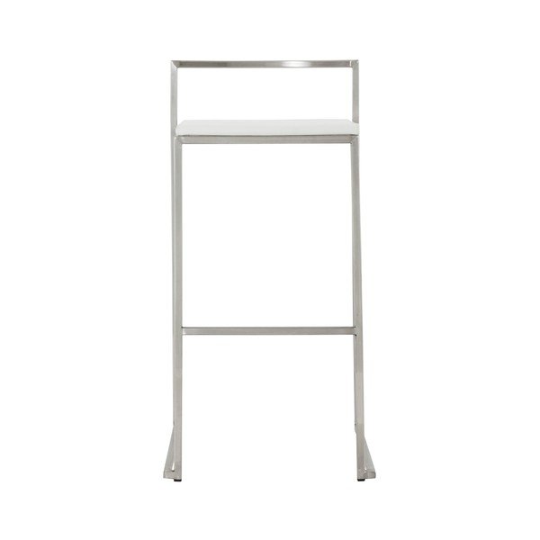 Бар стол с бяла седалка Meto, височина на седалката 74 cm - Kokoon-image-3