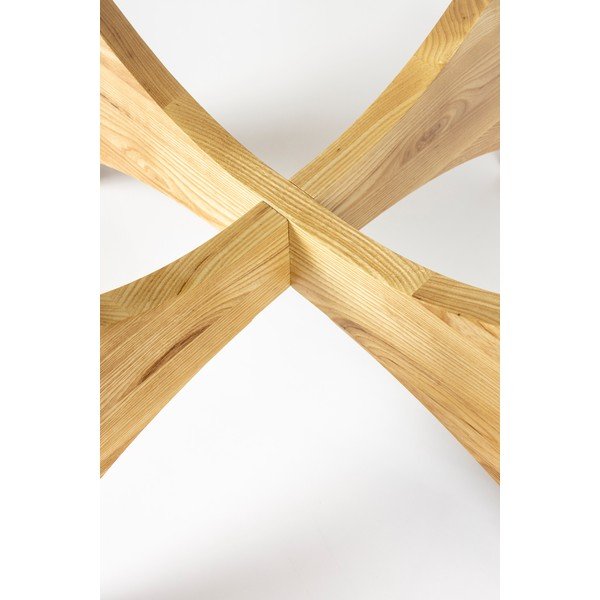 Кръгла масичка за кафе със стъклен плот в естествен цвят ø 80 cm Kobe – Zuiver-image-3