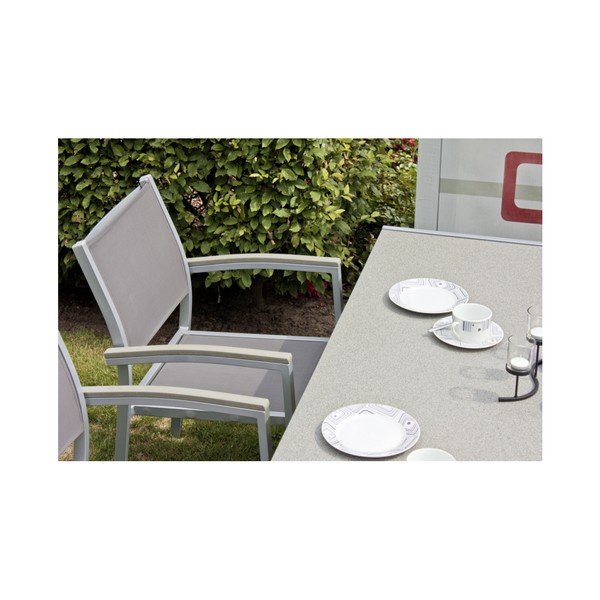 Сиво градинско кресло Grace – Garden Pleasure-image-3